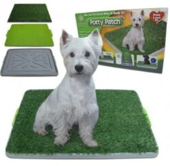 Hondentoilet – Puppytoilet – Puppy Zindelijk Maken – Puppy Trainer – Zindelijkheidstraining – Hondenmand – Vervanger Van Puppy Training Pads – Indoor & Outdoor Hondentoilet – Trainingshulpen Hond