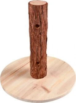 Duvo Houten Snack Boomstam Houtkleurig 30x30x30cm