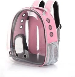 Huisdier Rugtas – Backpack Pet – Kattenrugzak – Draagtas – Reismand – Vervoersbox (ROZE)