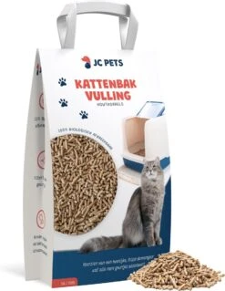 JC Pets Kattenbakvulling – Houtkorrels – 16 L (10 KG)
