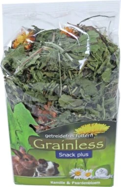 JR Farm – Knaagdier Snack Graanvrij – Grainless Plus Kamille & Paardenbloem – 100 Gram