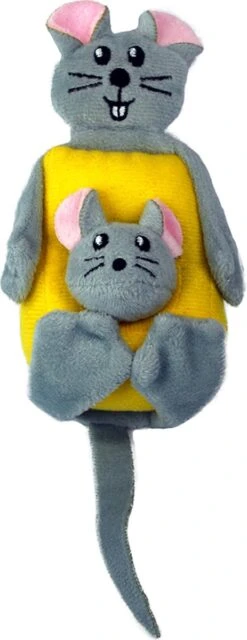 KONG Pull-A-Partz Cheezy Speelgoed Voor Katten – Kattenspeelgoed – Kattenspeeltjes