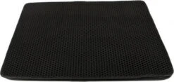 Kattenbakmat Xl 55×75 Cm – Zwart – Grit Opvanger – Katten Mat – Waterdichte Kattenbak Mat – Kattenbak Accessoires – Gritmat – Mat Vangt Grit Op – Kattengrit Mat – Uitloopmat – Katten Verzorging – Cat Litter Mat – Kattenbak Uitloopmat