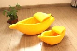 N/A Kattenhuis Banaan L – Hondenhuis Banaan L – 65x25x18 Cm – Kattenmand – Hondenmand – Dierenmand – Cadeau Kat