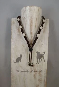 Keramische Halsband (dé Natuurlijke Teken Bestrijding) Walnut Maat XS