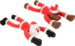 Flamingo Kerstspeelgoed Stretch – Rood – 30 X 16 X 8 Cm