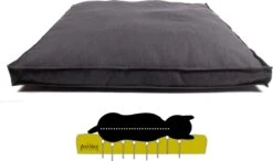 Lex En Max ORTHOPEDISCH HONDENKUSSEN BOXBED MARSEILLE 120X120cm GREY