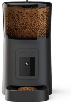 Lovely Pets – Voerautomaat Met Camera – Smartphone Besturing – Automatisch Voerbak – Automatisch Voedingsschema; Plan Vaste Eetmomenten – Voerbak Voor Kat En Hond – Inhoud 6L – Zwart