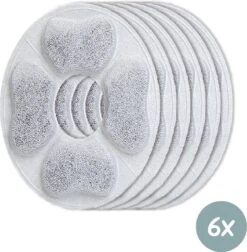Loyalpetclub® Filter Drinkfontein Kat 6 Stuks – Koolstoffilter Drinkfontein Katten – Waterfontein Kat Navulling Set – Kattenfontein Filters