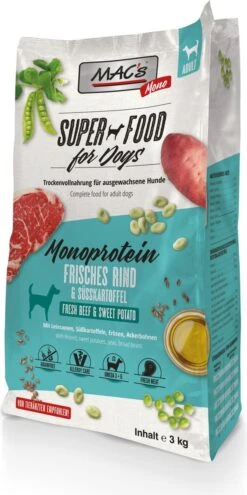 MAC’s Superfood Hondenvoer Mono Proteïne Rund 3kg Hondenbrokken