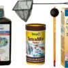 SuperFish Opstartpakket Aquarium – Easystart Waterconditioner 500ml + Schepnet 8 Cm + Tetramin Tetra Visvoer Vissenvoer Flakes 250ml + Thermometer + Water Test Strips 50 Stuks
