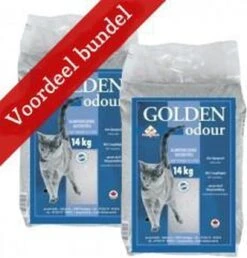 Pet-Earth Golden Odour – Kattenbakvulling – Perfecte Klontvorming – 2 X 14 Kg