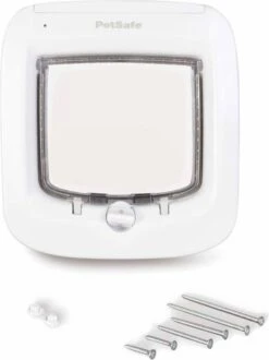 PetSafe Microchip – Wit – Kattenluik – 12,2 X 23,9