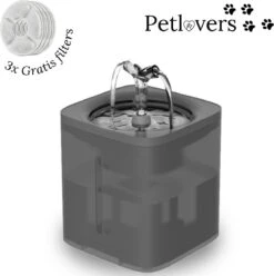 Petlovers – Drinkfontein Kat – Waterfontein Kat – Drinkfontein – Kattenfontein – Fluisterstil – Inclusief 3 GRATIS Filters