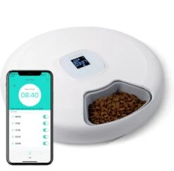 Pettadore Nutri Turn – Voerautomaat Kat/Hond – Smart Met App – 6 Maaltijden Nat En Droogvoer