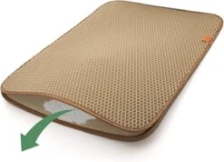 Pfotenolymp® Premium Kattenbakmat – Grote Kattenbakmat Als Mat Voor Kattenbak – 75 X 56 Cm – Kattenbakmat