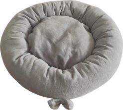 Pochon Pet – Ronde Kattenmand – Rond Kattenkussen – Ronde Hondenmand – Donut – Superzacht – Grijs – 50cm – 50 X 50 X 12 Cm