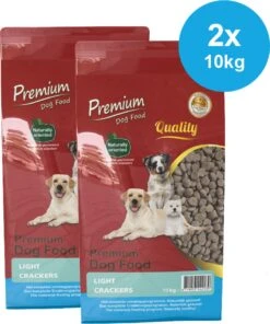 Premium Dog Food – Light Crackers – Droogvoer Dieet – 2 X 10kg