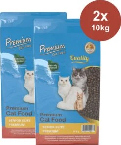 Premium – Senior Elite Premium – Katten (8+ Jaar) – Droogvoer – 2 X 10kg