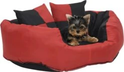 Prolenta Premium Hondenkussen Omkeerbaar En Wasbaar 65x50x20 Cm Rood En Zwart