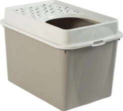 ROTHO Hop In Kattenbak Berty 50 L – Cappuccino