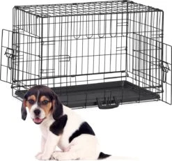 Relaxdays Hondenbench Inklapbaar – Metalen Bench – Draadkooi – Vervoersbox – Autobench – M