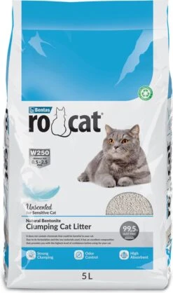 Rocat Natural Bentoniet Klonterend Kattenbakvulling 5L