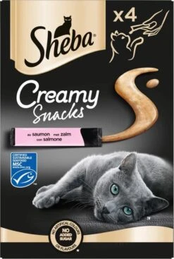 Sheba Creamy Snack Zalm 5x 4stuks