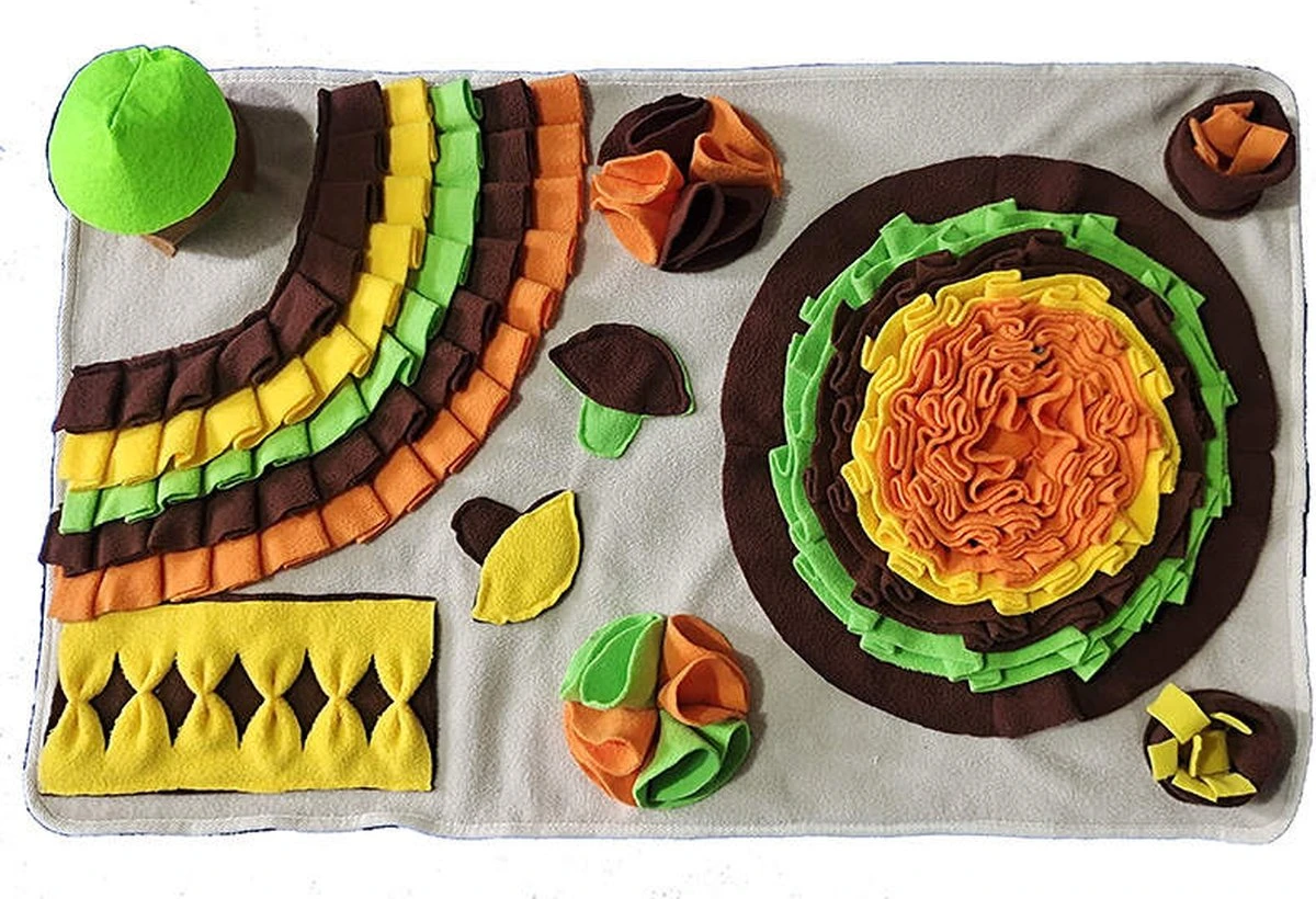 Snuffelmat Hond – Bosrand – Snuffelmat Kat – Hondenpuzzel – Hersenwerk Hond – Labradoodle – Australian Shepherd – Honden