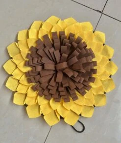 Snuffelmat Hond – Zonnebloem – Honden Speelgoed – Trainingsmat – Anti Schrok – 50 Centimeter