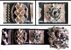 Snuffelmat Voor Honden En Katten. Snuffelmat Maat M In De Kleuren Antraciet, Roze, Beige. Hersenwerk Voor Huisdieren. MadeByShuko. Snuffelkleed-Speelkleed-Voerkleed-Hondenpuzzel-Voerpuzzel-Slowfeeder-Intelligentie Speelgoed Hond/kat