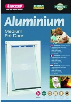 PetSafe Staywell 620 Hondenluik – Tot 18 Kg – Aluminium – Wit