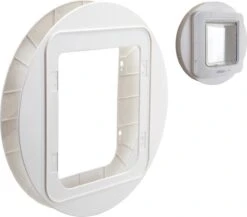 SureFlap Kattenluik Montageadapter L – Wit – 18 X 17 Cm