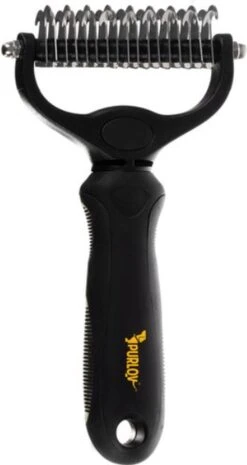 T.R. Goods – 2-zijdige Ondervacht Hondenkam – Borstel Voor Kort En Langharige Hond Of Kat – Klittenkam – Kattenborstel