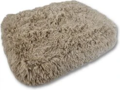 Topmast Fluffy Lounge Serie – Hondenkussen – Taupe – 116 X 84 X 21 Cm – Hondenmand – Dierenkussen – Kattenkussen – Kattenmand