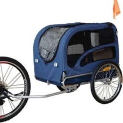 Topmast Hondenfietskar – Fietskar -Hondenaanhanger XL Blauw
