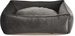 Topmast Hondenmand Hondenkussen Soft Velours – 75 X 58 Cm – Grijs