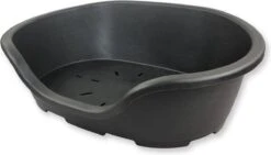 Topmast STRONG Perla – Kunststof Hondenmand – 87 CM – Zwart – Hondenmanden – Dierenmanden – Puppy