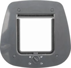 Trixie 4-weg Kattenluik Voor Glas – Grijs – 27 X 26 Cm