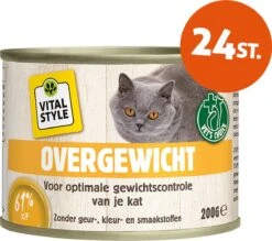 VITALstyle OVERGEWICHT – Natvoer – 200 G – 24 Stuks