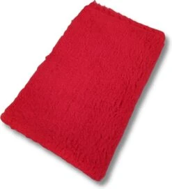 Vetbed Rood Effen – Antislip Hondenmat – Hondenbed – Hondenmatras – Benchmat – 150 X 100 CM – Machine Wasbaar