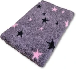 Vetbed Starry Night – Roze – Antislip Hondenmat – 150 X 100 Cm – Benchmat – Hondenkleed – Voor Honden -Machine Wasbaar