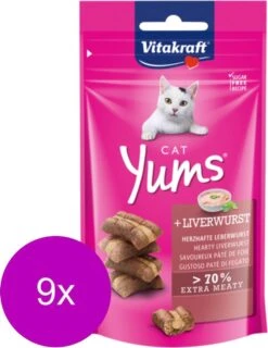 Vitakraft Cat Liquid Snack 9 Stuks – Kattensnack – 11 X Eend