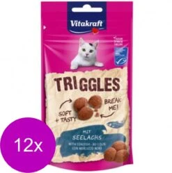 Vitakraft Triggles 40 G – Kattensnack – 12 X Koolvis