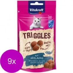 Vitakraft Triggles 40 G – Kattensnack – 9 X Koolvis