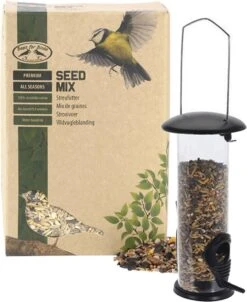 Pro Garden Vogels Voederen Ophangende Voedersilo Van 23 Cm Met 2.5 Kilo Vogelvoer-mix