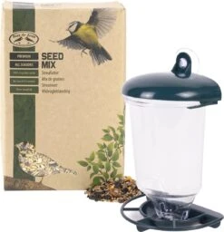 Benson Vogels Voederen Ophang/zuignap Silo Van 22 Cm Met 2.5 Kilo Vogelvoer-mix