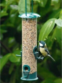 Voordeelset Van 5x Stuks Tuinvogels Hangende Voeder Silo 25 Cm – Winter Vogelvoer Huisjes