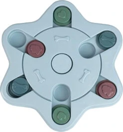 WUFY SIXARS Honden Puzzel – Honden Speelgoed – Honden Speeltjes – Slow Feeder – Honden Intelligentie – Denkspelletje – Anti Schrokbak – Interactieve – Langzame Voerbak – Hondenpuzzel – Blauw