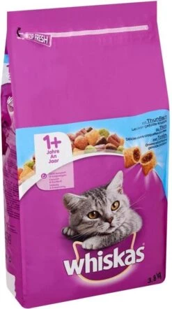 Whiskas 1+ Adult Katten Droogvoer – Tonijn – 3,8 Kg